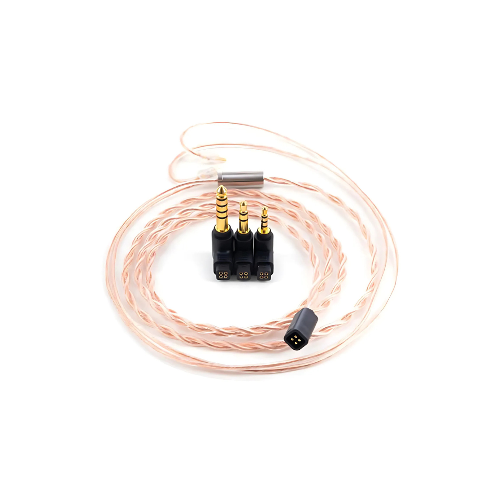 Moondrop 0.78mm 2Pin OCC Copper Headphone Upgrade Cable 4.4mm + 2.5mm + 3.5mm all-in-one
