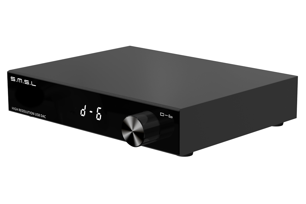 SMSL D-6 DAC Dual AK4493s Bluetooth 5.1 PCM 768kHz/32Bit DSD512 Decoder with Remote Control
