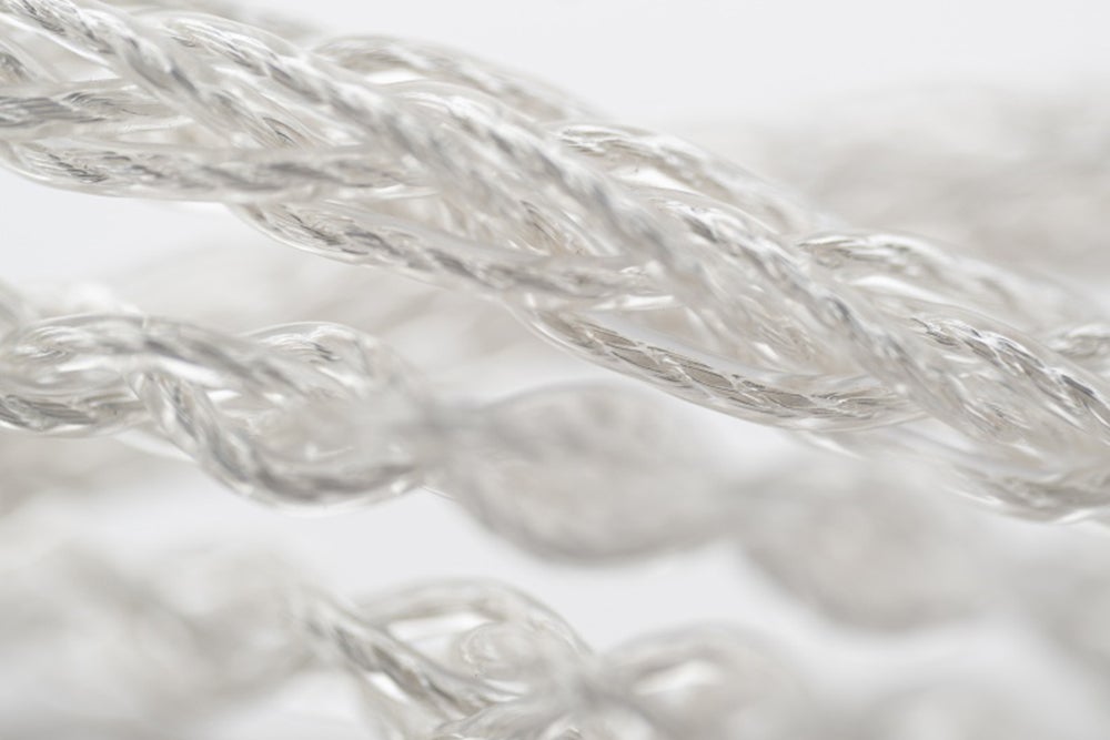 MOONDROP Line K 8-Strand Braided High Purity Silver Plated Copper IEM Cable - 0.78 2pin