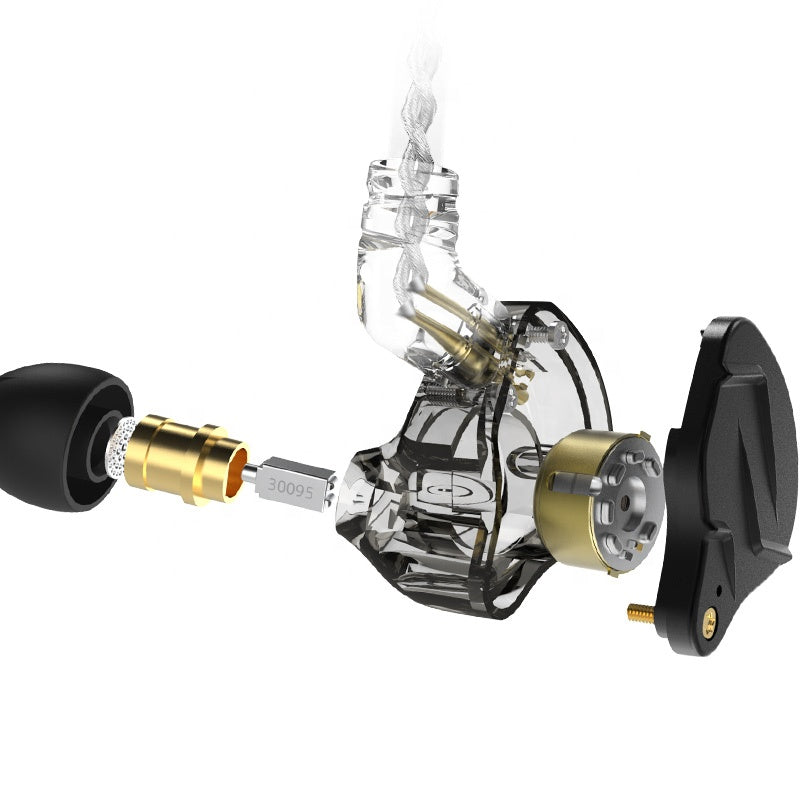 KZ ZSN pro X 1BA+1DD Hybrid Technology Drive Dual Magnetic Moving Coil Silver Plated In-ear Earphone - No Mic - Audiophile Store