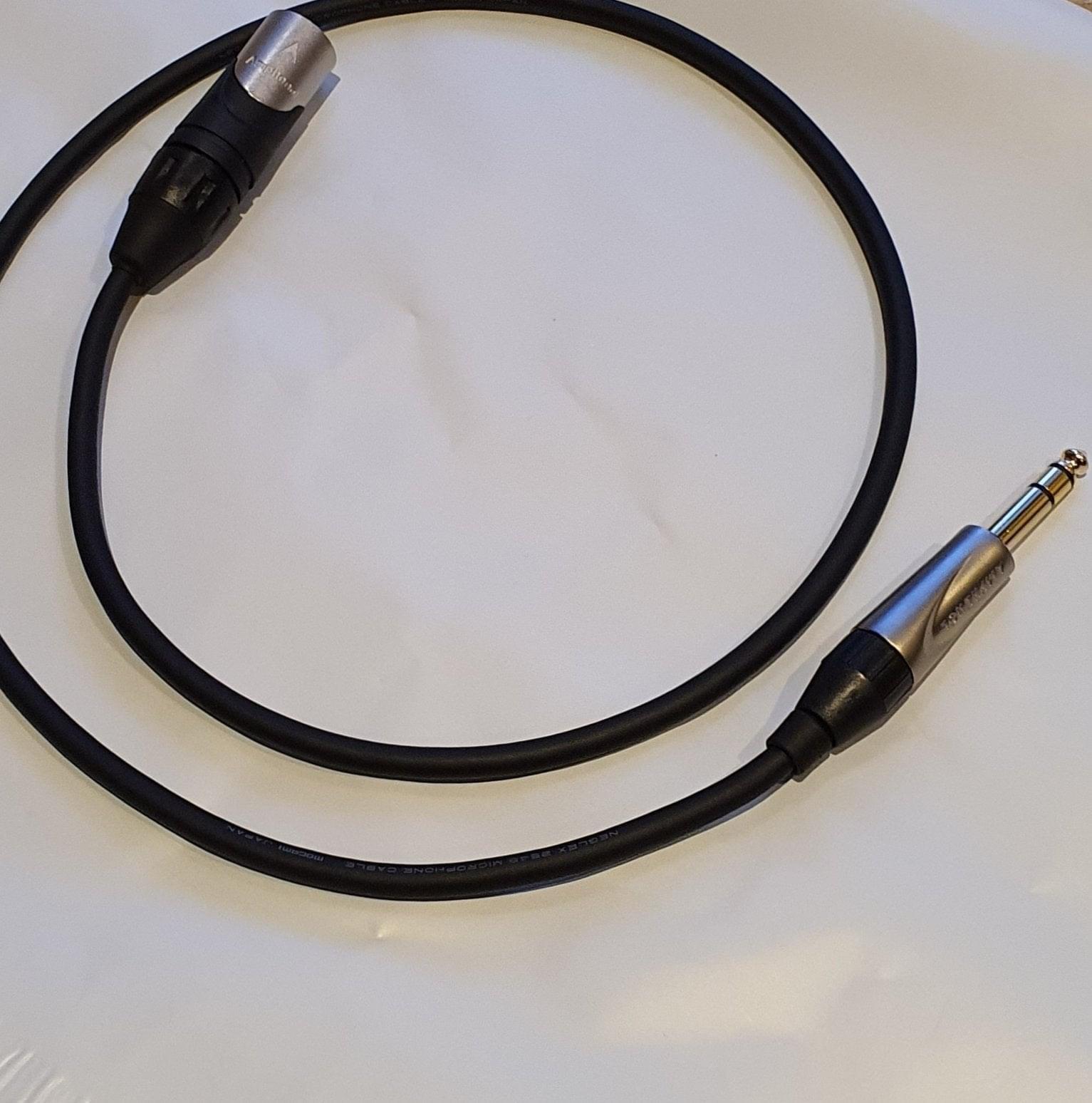 6.3mm TRS to Male XLR High-End Grade Cable by A.L.A.
