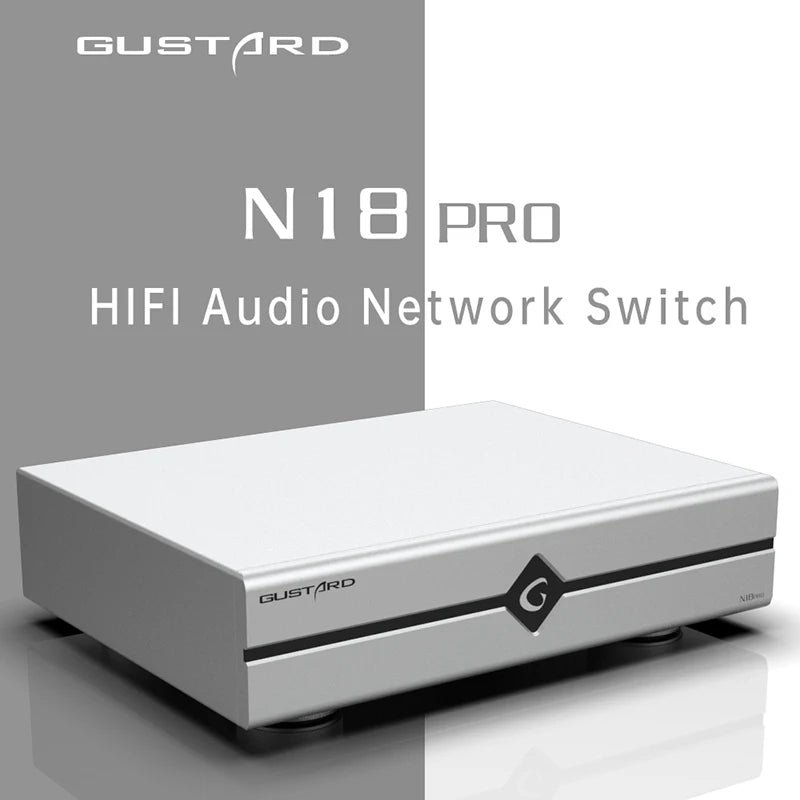 Gustard N18 N18pro Network Ethernet Switch with external 10Mhz Clock interface
