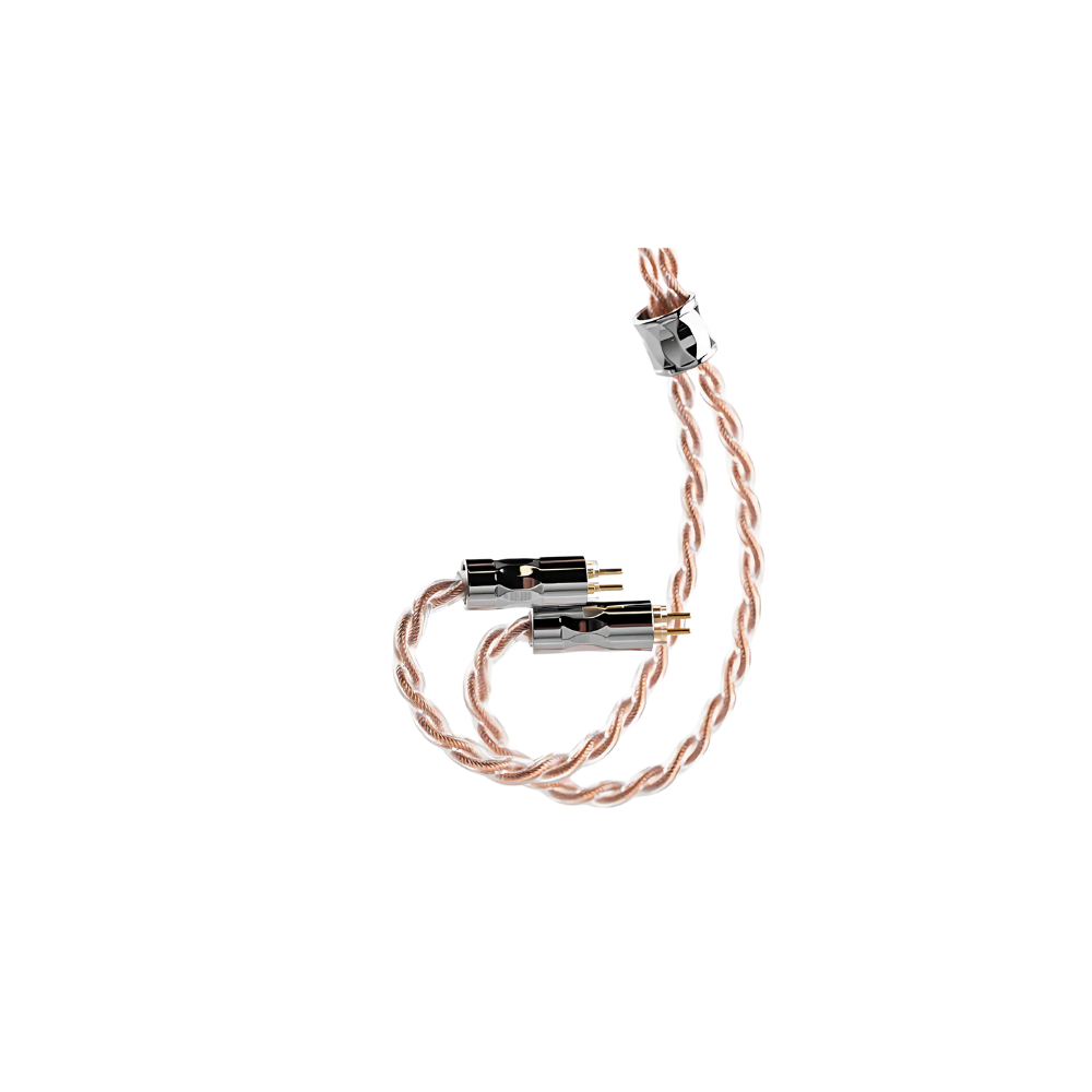 MOONDROP LINE T 6N Single Crystal Copper 196-Core Litz 0.78mm 2Pin Structure Earphone Upgrade Cable