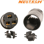 Neotech NC-P503 UP-OFC pure copper IEC plug, Cryo'ed, Gold-plated