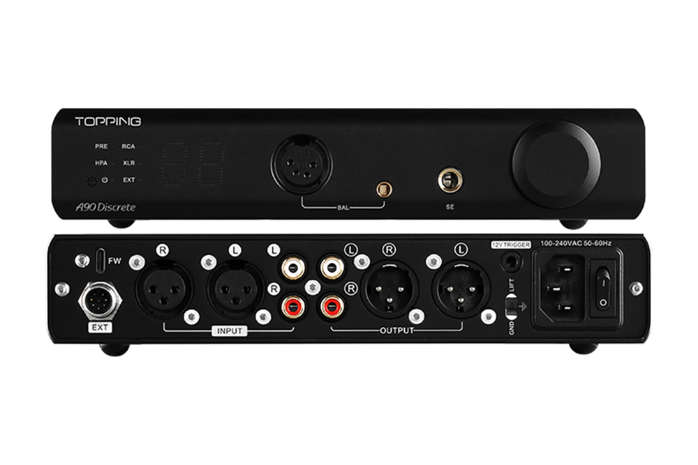 TOPPING A90D Discrete Fully Balanced Headphone Amplifier / Pre-Amplifier