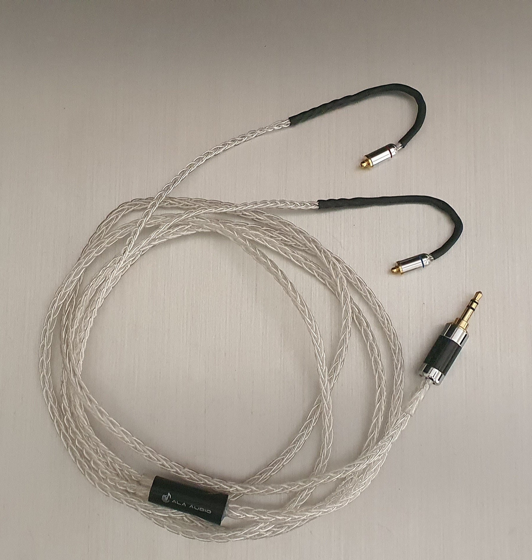 IEM Headphone Cable Upgrade - 2.0m (8-Core, >99.9% Pure-Silver)