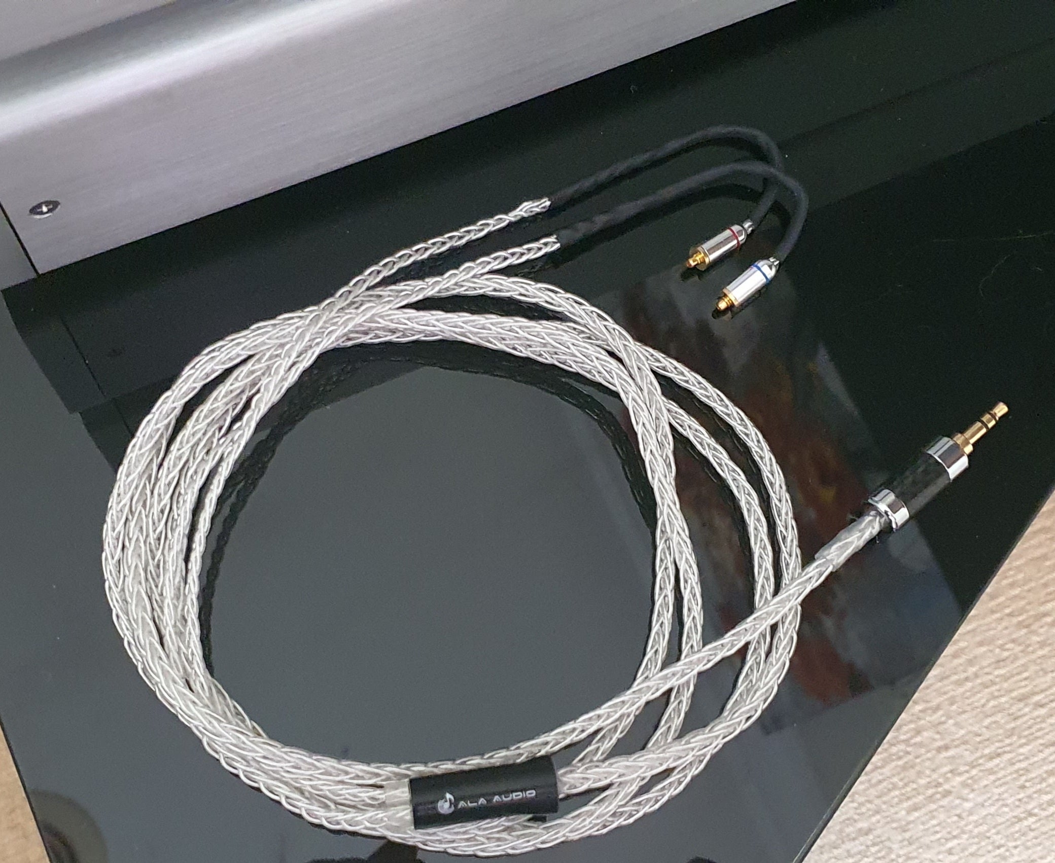 IEM Headphone Cable Upgrade - 2.0m (8-Core, >99.9% Pure-Silver)