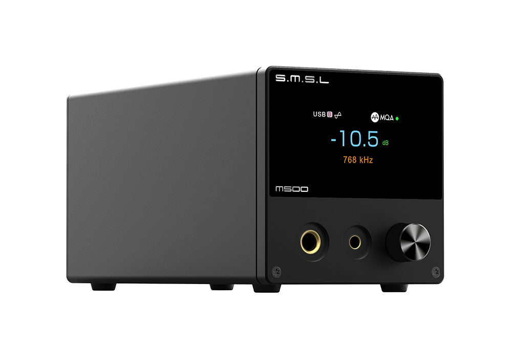 SMSL M500 MKIII MQA-CD Decoder ES9038PRO D/A Chip XU316 32bit 768kHz DSD512 Bluetooth Audio DAC AMP