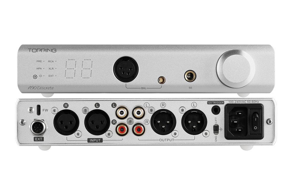 TOPPING A90D Discrete Fully Balanced Headphone Amplifier / Pre-Amplifier