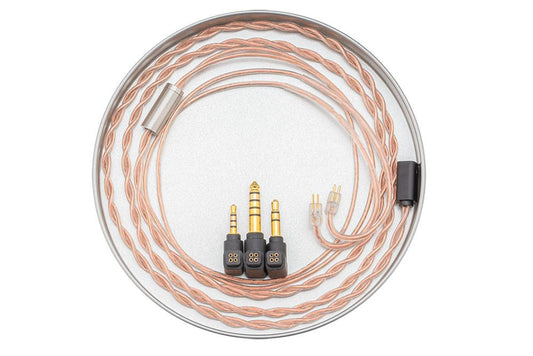 Moondrop 0.78mm 2Pin OCC Copper Headphone Upgrade Cable 4.4mm + 2.5mm + 3.5mm all-in-one