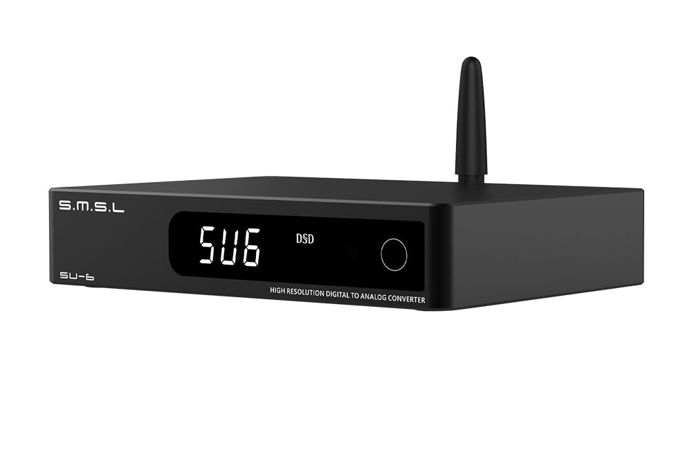SMSL SU-6 DAC ES9038Q2M XMOS DSD PCM768kHz/32Bit Bluetooth 5.0 LDAC USB Decoder