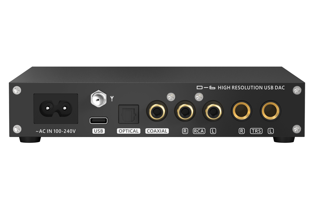 SMSL D-6 DAC Dual AK4493s Bluetooth 5.1 PCM 768kHz/32Bit DSD512 Decoder with Remote Control