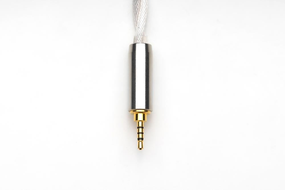 MoonDrop SHIROKAWA Gold Silver Palladium Upgraded Cable  MMCX 0.78mm 2 Pin - 4.4mm, 2.5mm, 3.5mm Options