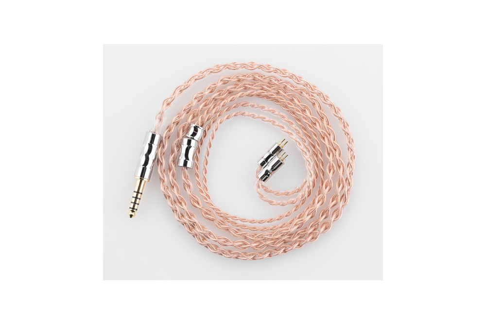 MOONDROP LINE T 6N Single Crystal Copper 196-Core Litz 0.78mm 2Pin Structure Earphone Upgrade Cable