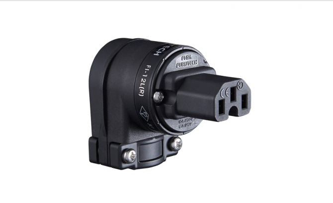 Furutech FI-12L-R Rhodium right-angle IEC plug - Audiophile Store