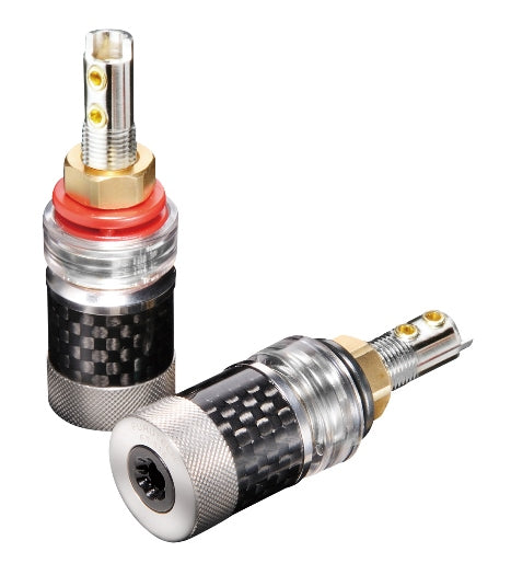 Furutech FT-816 (R) Carbon Finished Speaker Binding Posts  (2pcs/set) for Amplifier