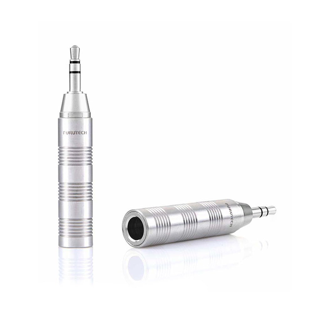 FURUTECH F-35 Audiophile (R) Rhodium  6.3mm - 3.5mm Headphone Adaptor - Audiophile Store