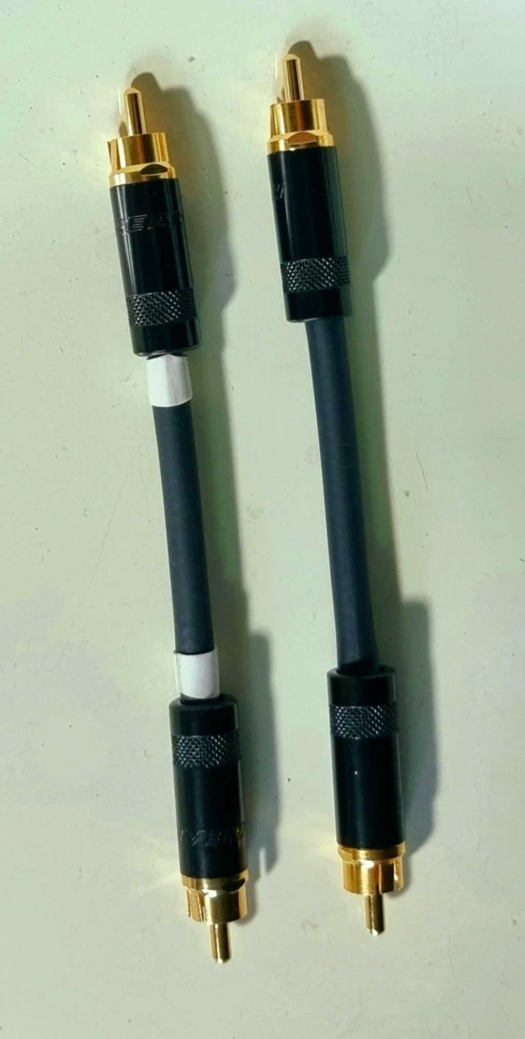 Short Audiophile RCA Interconnect Cables