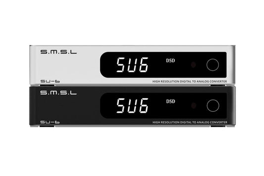 SMSL SU-6 DAC ES9038Q2M XMOS DSD PCM768kHz/32Bit Bluetooth 5.0 LDAC USB Decoder