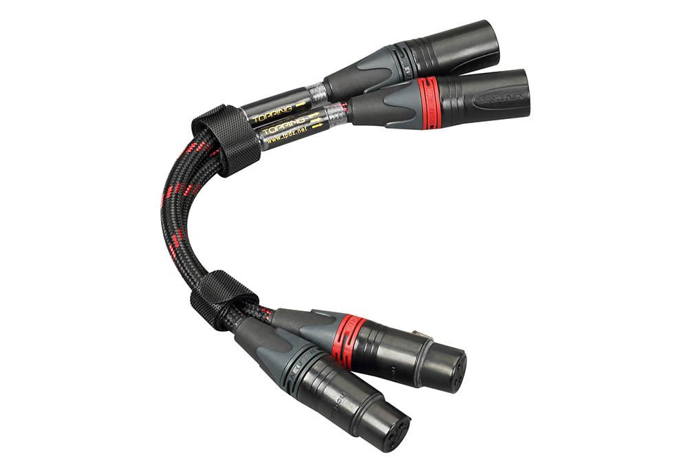 TOPPING TCX1 Audiophile 6N Single Crystal Copper XLR Balanced Line XLR Professional Audio Cable - Audiophile Store