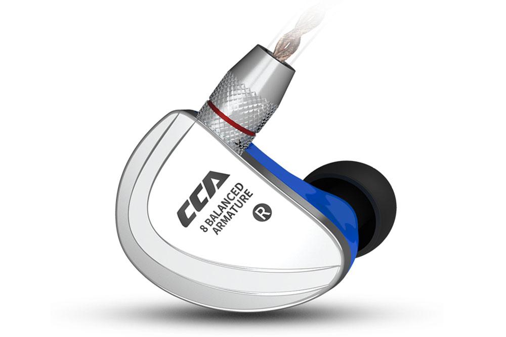 CCA C16 8BA HIFI Monitor Headphone 8 Balanced Armature In-Ear Earphone With Detachable Detach Cable