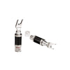 Furutech CF-201 (R) Carbon Fibre / Stainless Steel Spade Connectors (2-Pack)