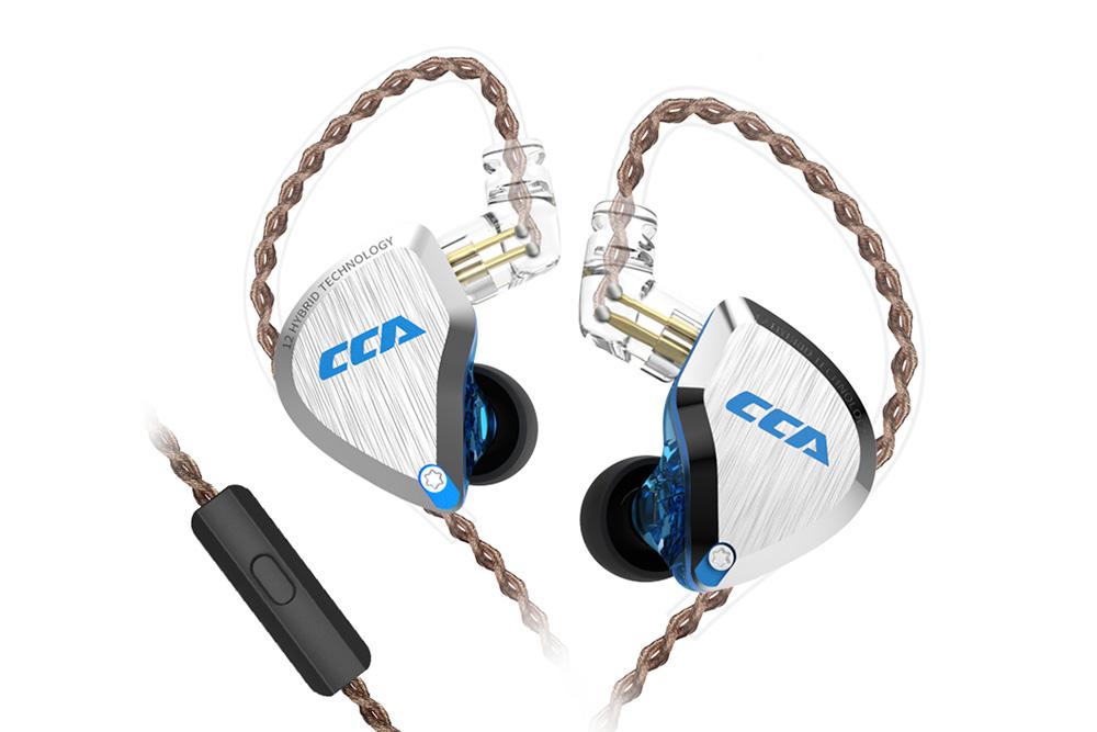 CCA C12 Earphone Hybrid technology 12 unit In-Ear Noise Reduction HiFi Earphone - Audiophile Store