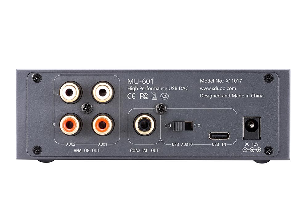 XDUOO MU-601 DAC High Resolution USB ES9018K2M PCM384kHz DSD256 Hi-Res MU601 Decoder