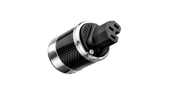 Furutech FI-50 (R) High End Grade Carbon Fibre, Stainless Rhodium I.E.C Connector