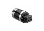 Furutech FI-52 (R) High End Grade Carbon Fibre, Stainless Rhodium 20A I.E.C. Connector (Each)