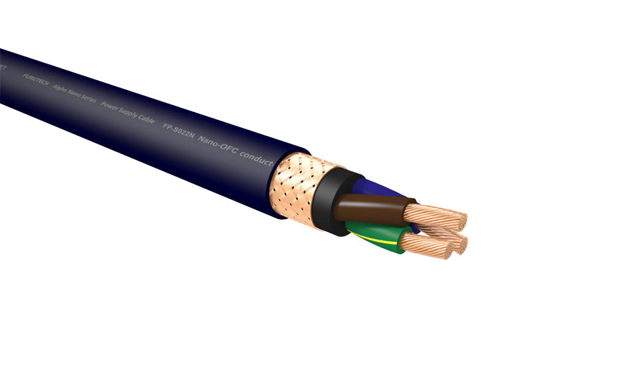 Furutech FP-S022N Alpha Nano-OFC Power Cable (14 AWG) - Per Metre
