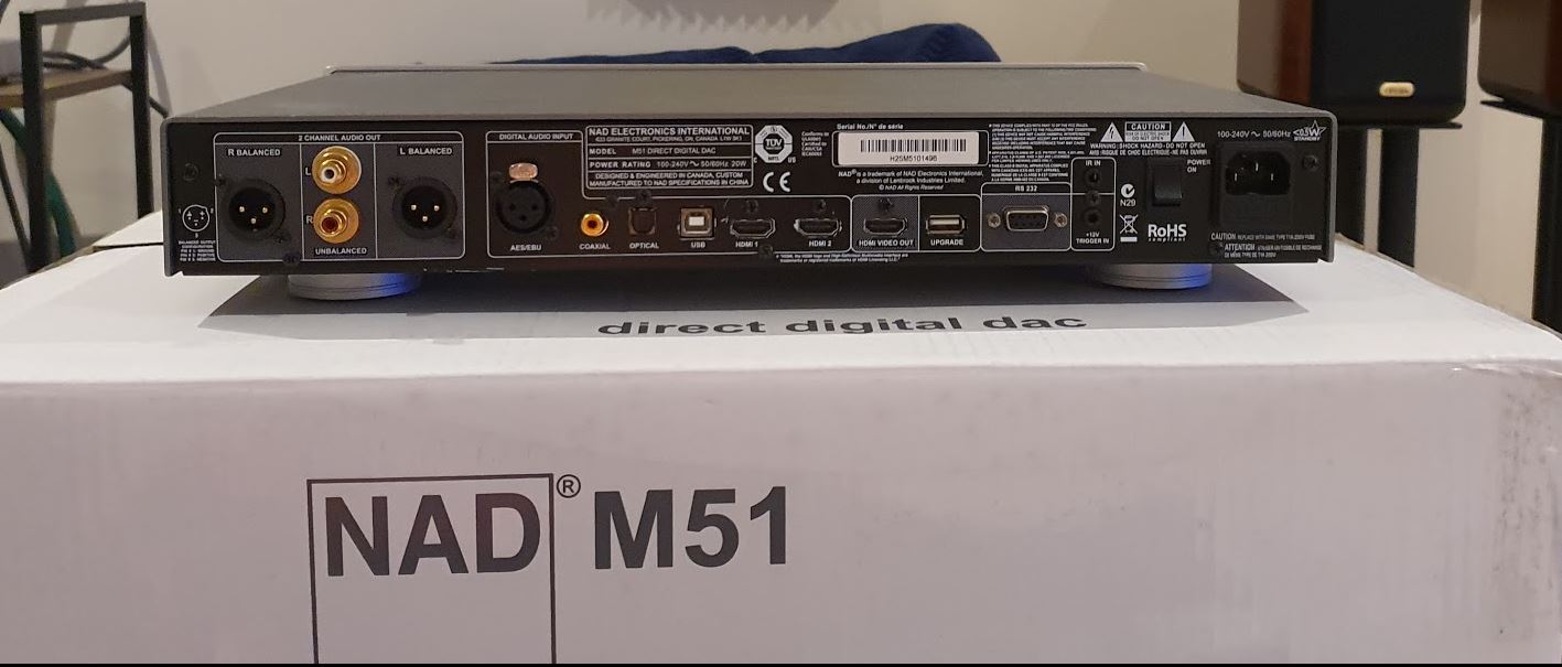 NAD M51 35-bit 844kHz full balanced HDMI DAC and Digital Preamplifier - Audiophile Store