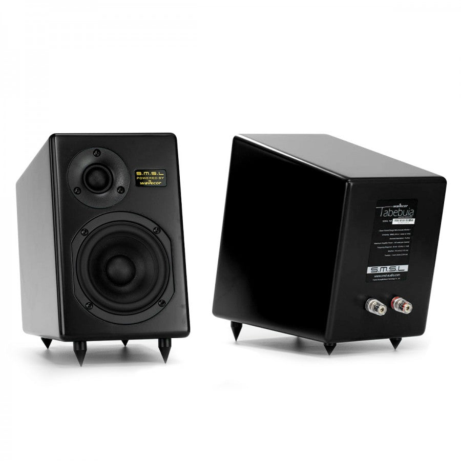 SMSL TABEBUIA WAVECOR Bookshelf Speakers 2 Way 100W 4Ω Black (Pair) - Audiophile Store