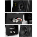 SMSL TABEBUIA WAVECOR Bookshelf Speakers 2 Way 100W 4Ω Black (Pair) - Audiophile Store